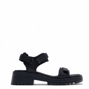 Zara low heel lug sole sandals